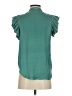 Z Supply 100% Polyester Teal Short Sleeve Blouse Size XS - photo 2