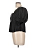 FRAME 100% Polyester Black Short Sleeve Blouse Size L - photo 5