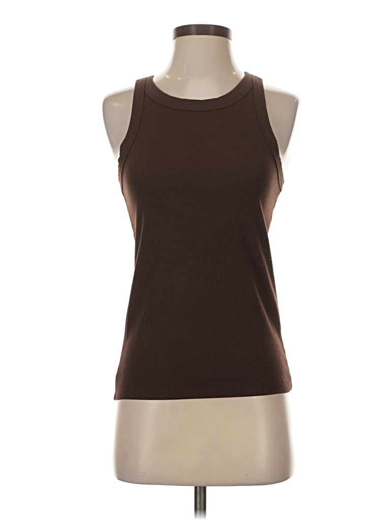 Pre-owned Gap Tank Top Brown Halter Neckline Tops
