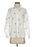 Unbranded Hearts Ivory Long Sleeve Button-Down Shirt Size S - photo 1