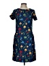 Unbranded Print Blue Casual Dress Size L (estimated) - photo 1