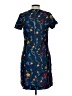 Unbranded Print Blue Casual Dress Size L (estimated) - photo 2