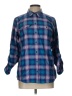 Eddie Bauer Plaid Blue Long Sleeve Blouse Size L (estimated) - photo 1