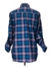 Eddie Bauer Plaid Blue Long Sleeve Blouse Size L (estimated) - photo 2