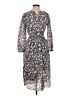 J.Crew Paisley Gray Casual Dress Size 0 - photo 1