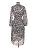J.Crew Paisley Gray Casual Dress Size 0 - photo 2