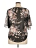 Unbranded Floral Black Short Sleeve Blouse Size 0X (estimated) - photo 2