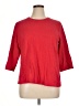Basic Editions Red 3/4 Sleeve T-Shirt Size 1X - photo 1