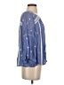 Floreat 100% Viscose Blue 3/4 Sleeve Blouse Size 4 - photo 4