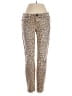 Current/Elliott Animal Print Gold Jeans Size XS (0) - photo 1