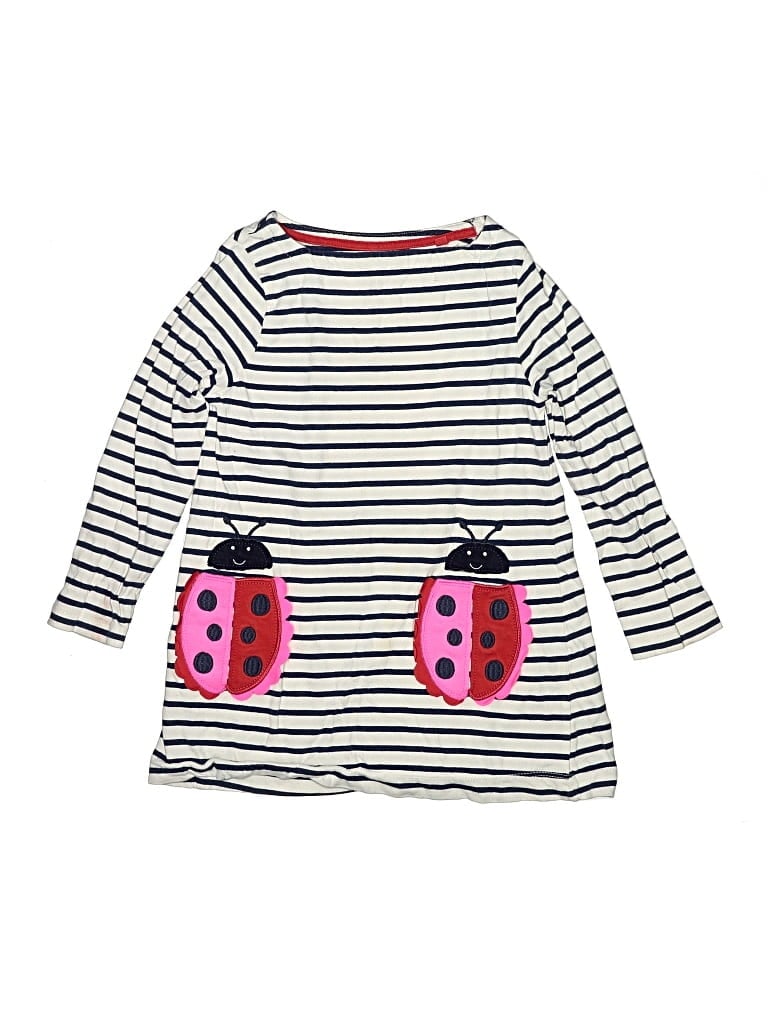 Pre-owned Mini Boden Kids' Dress In Gray