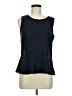 Talbots 100% Polyester Black Sleeveless Top Size 8 - photo 1