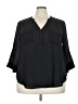 Torrid Black 3/4 Sleeve Blouse Size 2X Plus (2) - photo 1