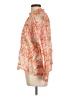 Dylan 100% Cotton Floral Pink 3/4 Sleeve Blouse Size L - photo 5