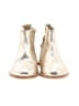 Janie and Jack Metallic Silver Gold Boots Size 7 (kids) - photo 2