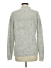 Ann Taylor LOFT Tweed Silver Turtleneck Sweater Size M - photo 2