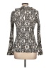 Laura Scott Animal Print Ivory Long Sleeve Blouse Size L - photo 2
