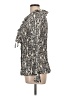 Laura Scott Animal Print Ivory Long Sleeve Blouse Size L - photo 5