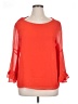 Gilli 100% Polyester Orange 3/4 Sleeve Blouse Size XL - photo 1