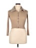Ultra Flirt Tan 3/4 Sleeve Button-Down Shirt Size XL - photo 1