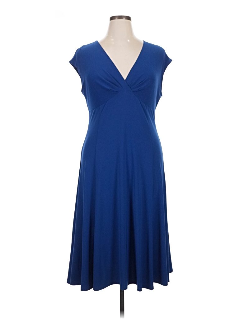 Pre-owned Chaps Casual Dress In Blue