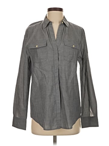Ann Taylor Long Sleeve Button-Down Shirt (view 1)