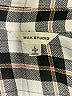 Max Studio 100% Rayon Plaid Ivory Long Sleeve Button-Down Shirt Size L - photo 7