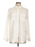 Express Outlet 100% Lyocell Ivory Long Sleeve Button-Down Shirt Size L - photo 1
