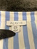 Aligne 100% Cotton Stripes Blue 3/4 Sleeve Button-Down Shirt Size 4 - photo 6