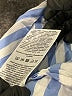 Aligne 100% Cotton Stripes Blue 3/4 Sleeve Button-Down Shirt Size 4 - photo 7