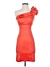 Snap Orange Cocktail Dress Size 3 - photo 1