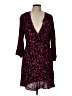 Aqua Floral Red Cocktail Dress Size L - photo 1