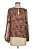Joie 100% Silk Brown Long Sleeve Silk Top Size XS - photo 1