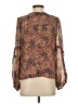 Joie 100% Silk Brown Long Sleeve Silk Top Size XS - photo 2