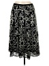 J.Crew 100% Silk Paisley Black Silk Skirt Size 8 - photo 1