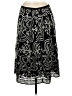 J.Crew 100% Silk Paisley Black Silk Skirt Size 8 - photo 2