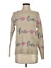 T.J. Maxx Hearts Tan Pullover Sweater Size S (estimated) - photo 1