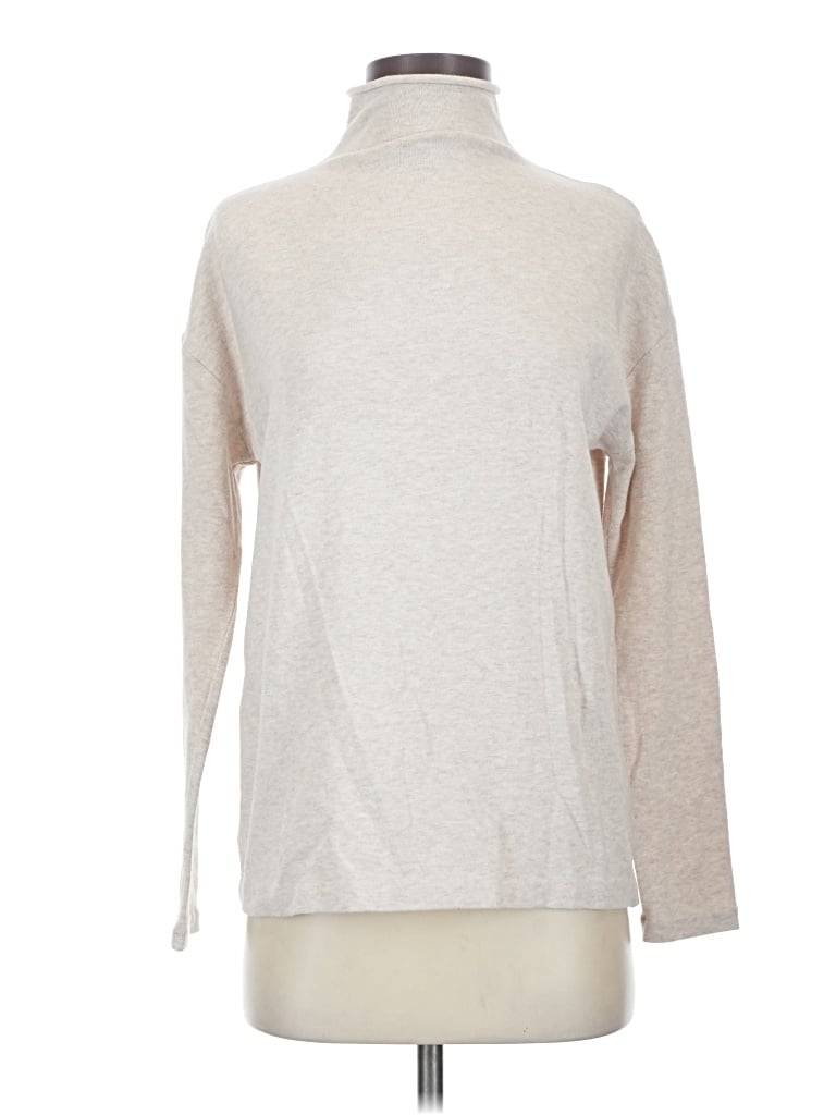 Pre-owned Vince Turtleneck Sweater In Tan