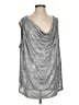 Calvin Klein Silver Sleeveless Blouse Size XS - photo 1