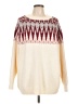 Nasty Gal Inc. Chevron-herringbone Ivory Pullover Sweater Size L - photo 1