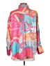 Magnolia 100% Polyester Print Pink Long Sleeve Blouse Size S - photo 2