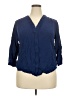 Levi's 100% Viscose Blue 3/4 Sleeve Blouse Size 2X - photo 1