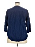 Levi's 100% Viscose Blue 3/4 Sleeve Blouse Size 2X - photo 2