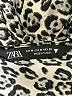 Zara 100% Viscose Animal Print Brown Long Sleeve Blouse Size M - photo 7