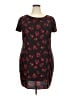 Worthington Graphic Red Casual Dress Size XXL - photo 1