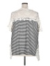 Adiva White Short Sleeve Top Size 3X - photo 2