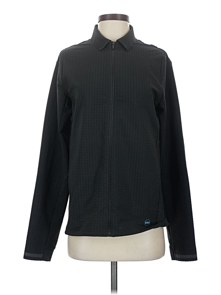 Pre-owned Janji Cardigan Sweater In Black