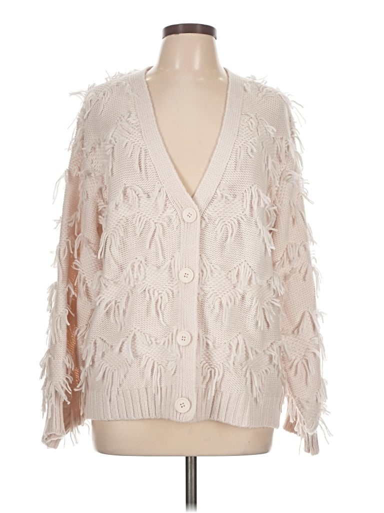 Pre-owned 525 America Cardigan Sweater In White