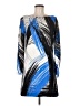 Milly Graphic Blue Cocktail Dress Size 6 - photo 1