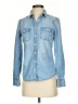 J.Crew 100% Cotton Blue Long Sleeve Button-Down Shirt Size 00 - photo 1
